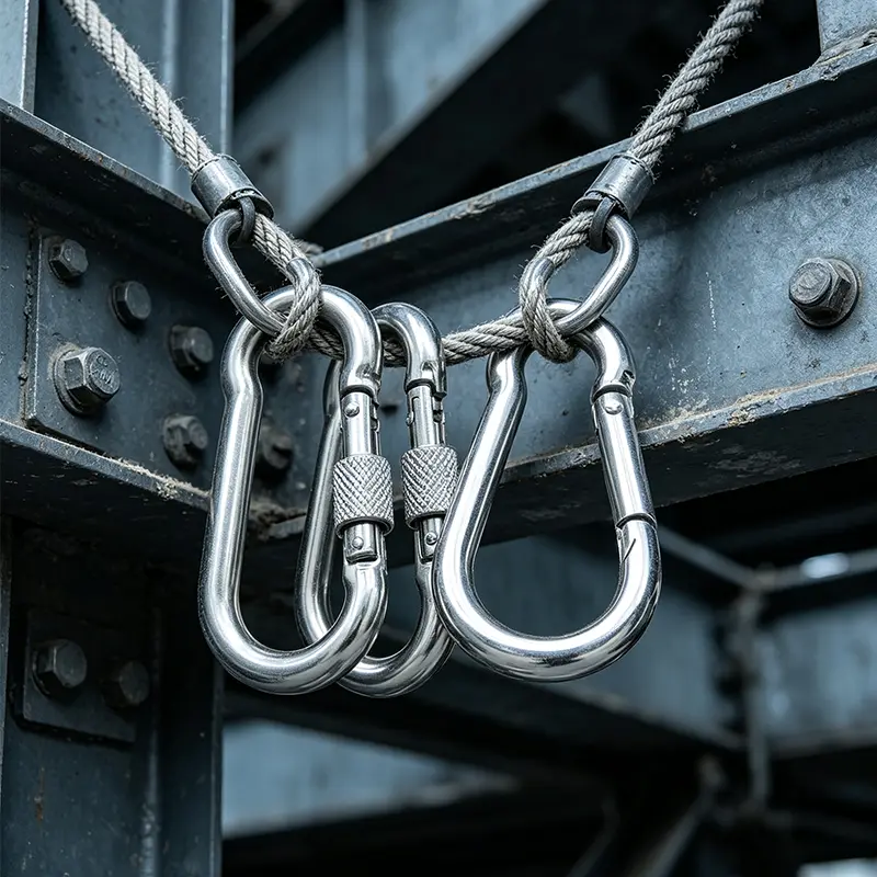 Carabiner Snap Hook For Outdoor And Industrial Use