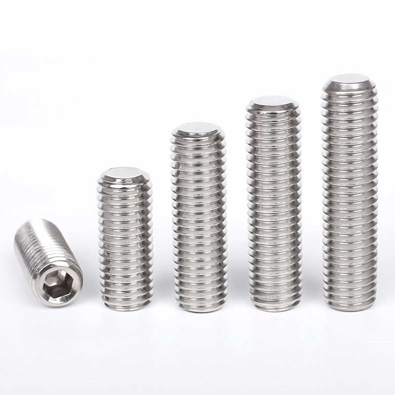 Gewindestift mit flachem Ende, DIN 913 aus Edelstahl